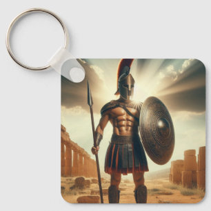 Greek Hoplite 1 Key Ring