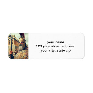 Greek Hoplite Return Address Label