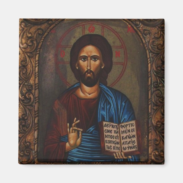 Greek ICON CHRIST Magnet (Front)