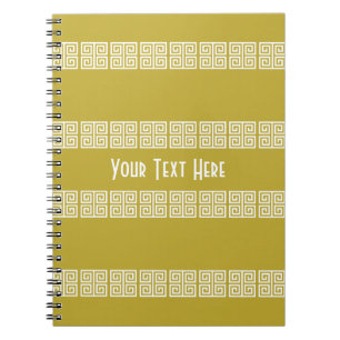 Greek-Inspired custom notebook