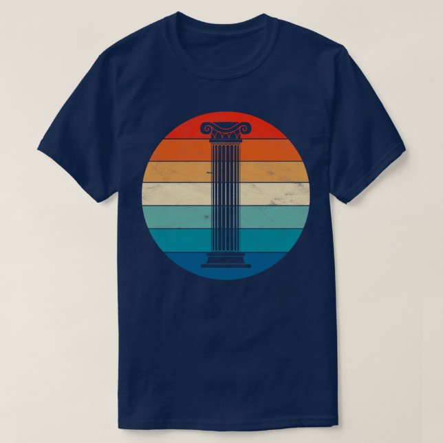 Greek Ionic Column T-Shirt (Design Front)