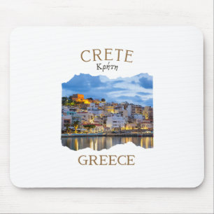 Greek Island Crete Greece Featuring Rethimno Town Mouse Pad