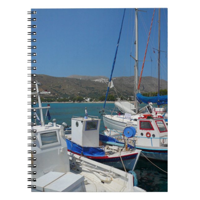 Greek Island Harbour Notebook (Front)