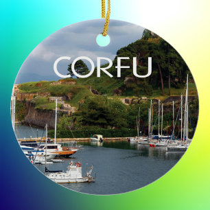 Greek Island of Corfu Photo Ceramic Ornament
