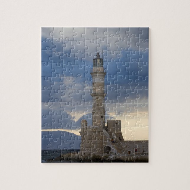 Greek Island of Crete and old town of Chania 2 Jigsaw Puzzle (Vertical)