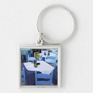 Greek Island of Crete and old town of Chania Key Ring