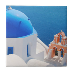 Greek Island Santorini Ceramic Tile