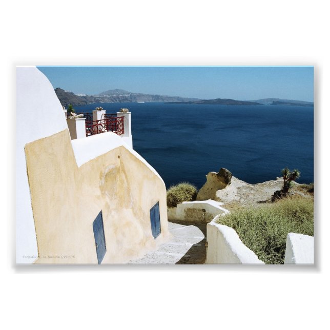 Greek island santorini print (Front)