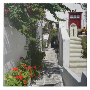 Greek Island Street Tile