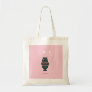 Greek Islands, Greece, Preppy, Pink Tote Bag