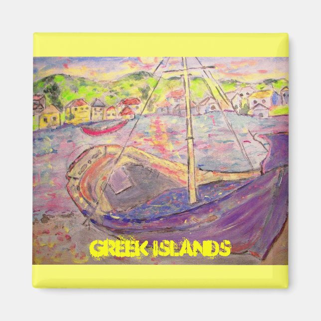 greek islands magnet (Front)