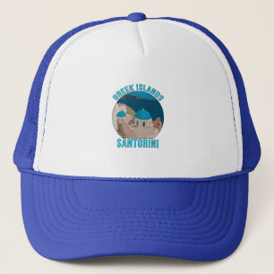 Greek Islands Santorini Trucker Hat