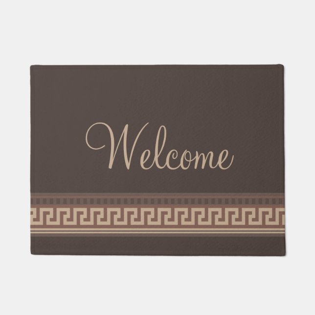 Greek key border doormat (Front)