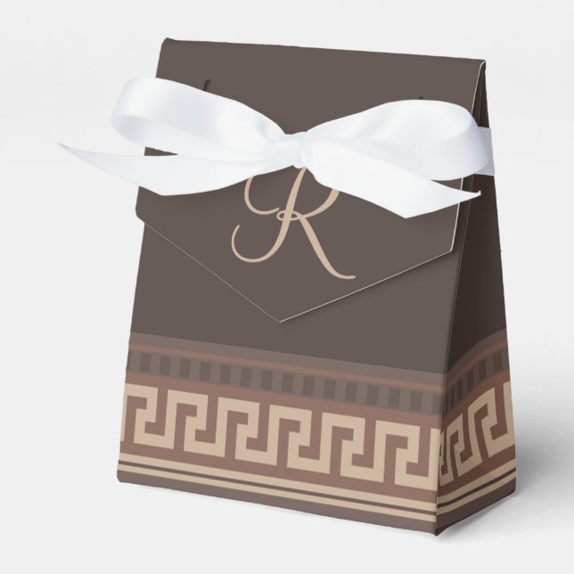 Greek key border favour box (Front Side)