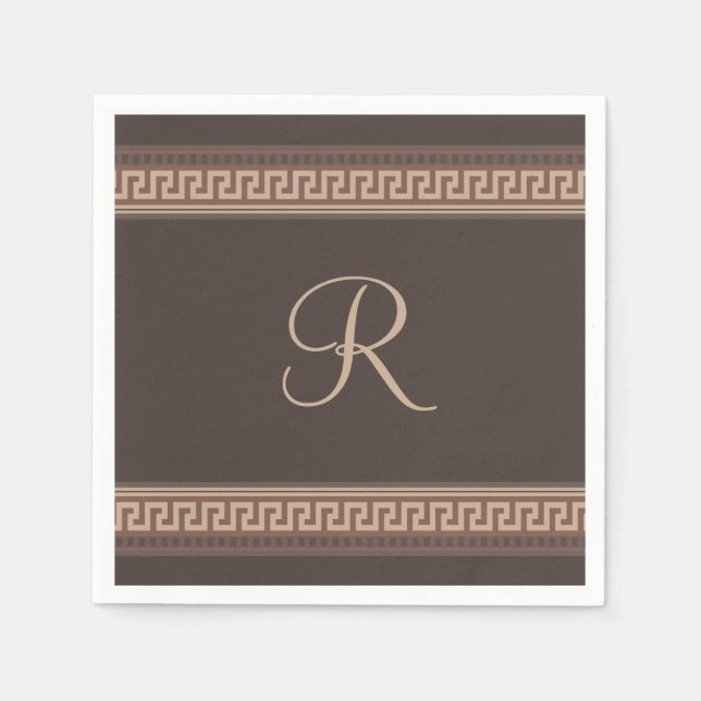 Greek key border napkin (Front)