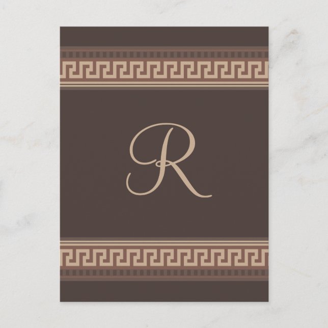 Greek key border postcard (Front)