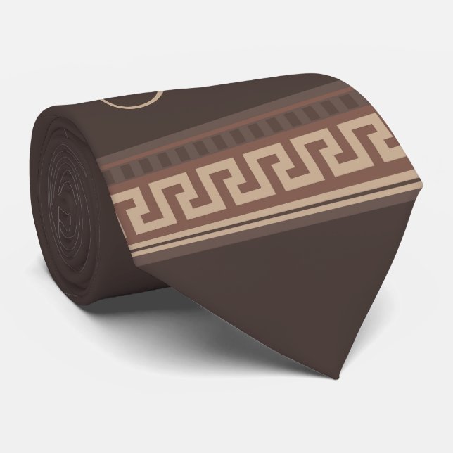 Greek key border tie (Rolled)