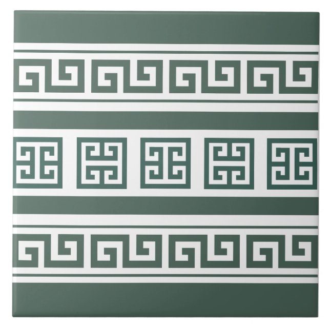Greek Key Ceramic Tile (Front)