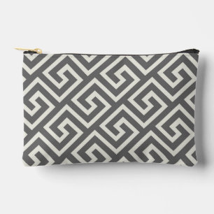 Greek Key Classic Square Swirl Pattern Accessory Pouch