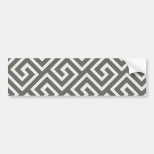 Greek Key Classic Square Swirl Pattern Bumper Sticker