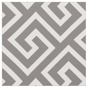 Greek Key Classic Square Swirl Pattern Fabric