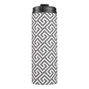 Greek Key Classic Square Swirl Pattern Thermal Tumbler