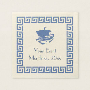 Greek Key Design Napkin