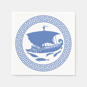 Greek Key Design Napkin