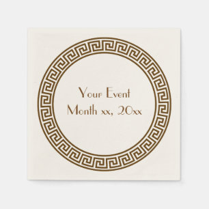 Greek Key Design Napkins