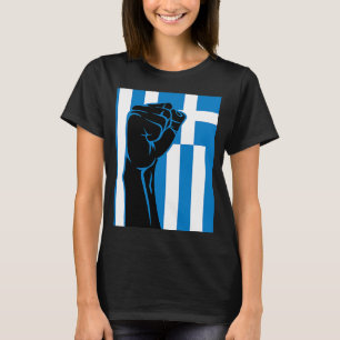 Greek Key Greek Pride OPA Hellas Greece Greek Flag T-Shirt