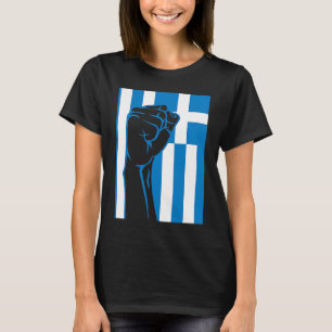 Greek Key Greek Pride OPA Hellas Greece Greek Flag T-Shirt