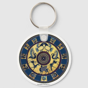 Greek Key Key Ring