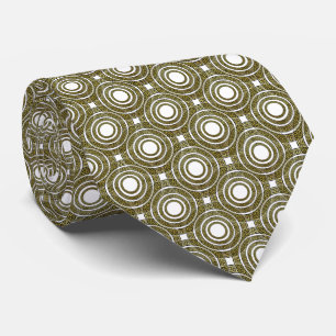 Greek Key Meander in Geometric Repeating Pattern Tie