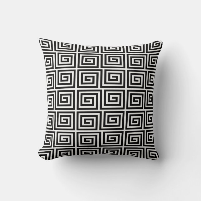 Greek Key Pattern Cushion (Front)