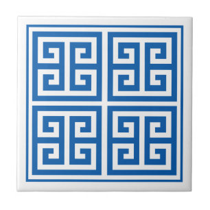 Greek Key Pattern Design Ceramic Tile