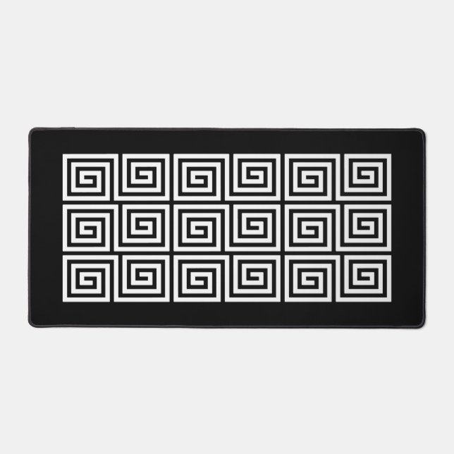 Greek Key Pattern Desk Mat (Front)