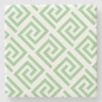 Greek Key Patterns White Sage Green Custom Classy
