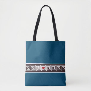 Greek Key Tote Bag