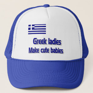 Greek ladies make cute trucker hat
