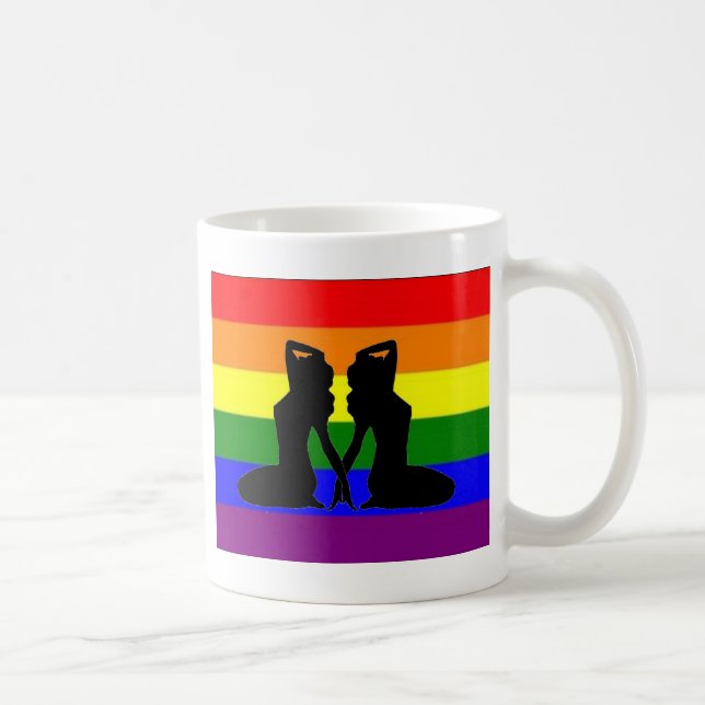 Greek Lesbian Pride Coffee Mug (Right)