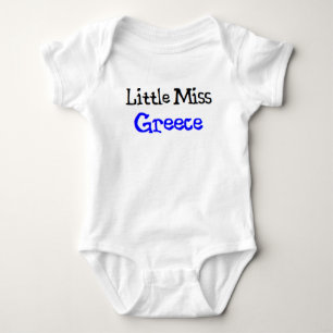 greek little miss baby bodysuit