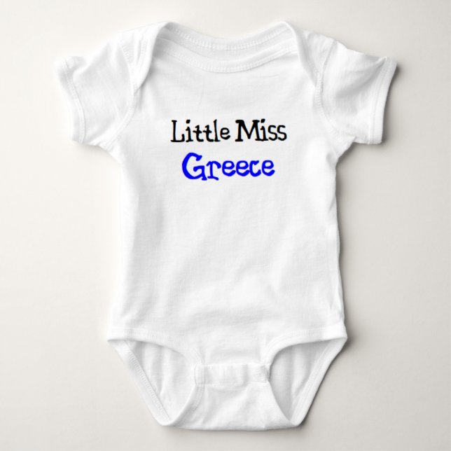 greek little miss baby bodysuit (Front)