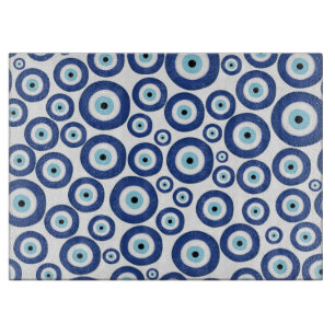 Greek Mati Mataki - Matiasma Evil Eye Pattern #1 Cutting Board
