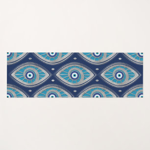 Greek Mati Mataki - Matiasma Evil Eye Pattern #4 Yoga Mat