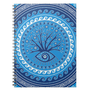 Greek Mati Mataki - Matiasma Evil Eye Tree Notebook