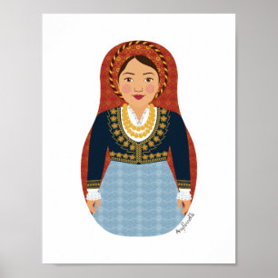 Greek Matryoshka Poster