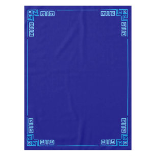 Greek Meander - Greek Key - Shades of blue  Tablecloth