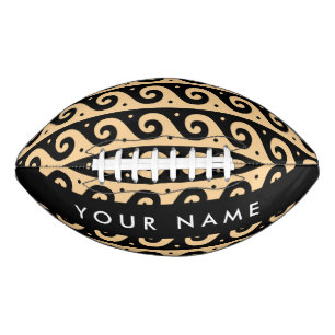 Greek Meander Key, Wave Key, Brown, Your Name Football