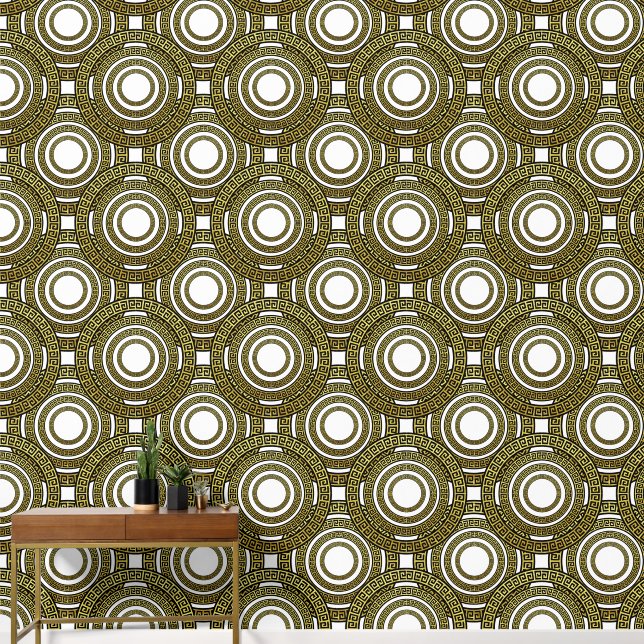 Greek Meander Pattern  Wallpaper (Hallway)