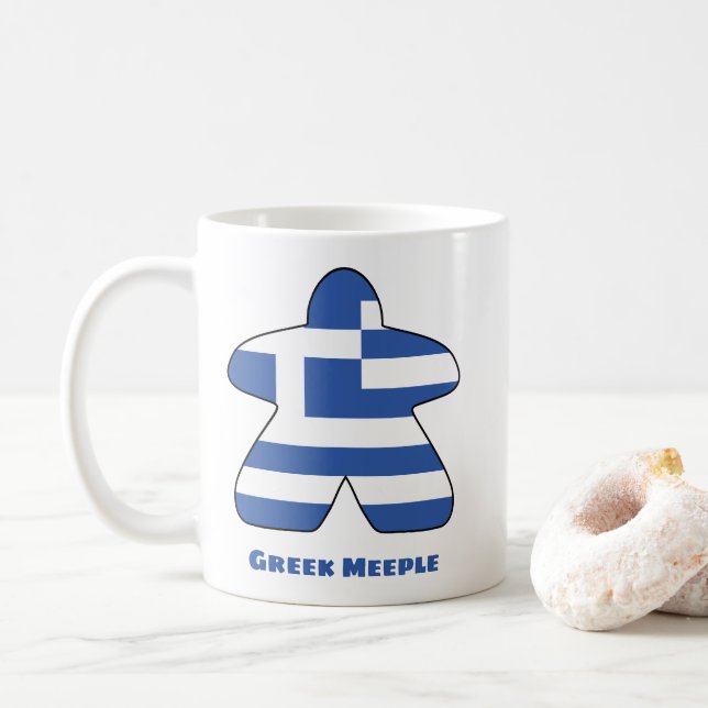 Greek Meeple Mug (With Donut)